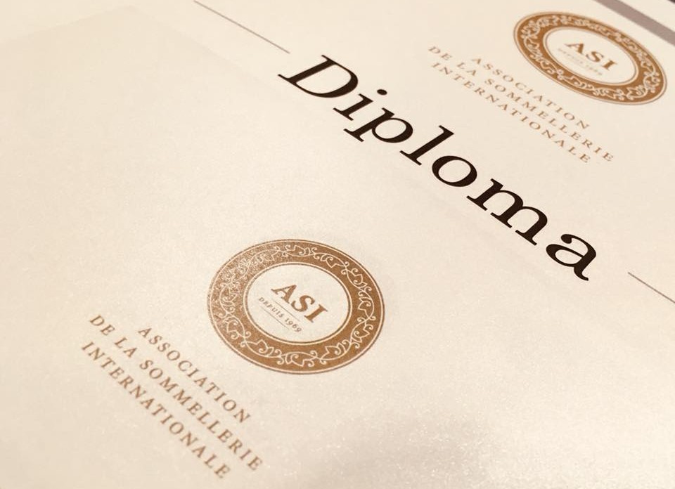 A copy of an ASI Diploma